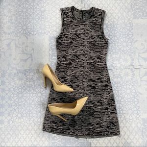 Theory black and white dress